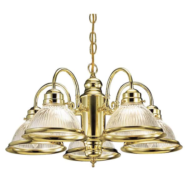 Design House Millbridge 5-Light Polished Brass Chandelier
