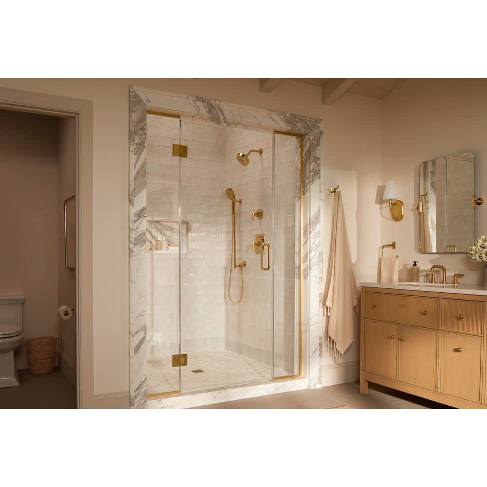 Vibrant Brushed Moderne Brass Wall Mounted Toilet Paper Holder