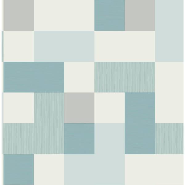 Fine Decor Blue Milano Aqua Geometric Matte Non-Pasted Peelable Paper Wallpaper
