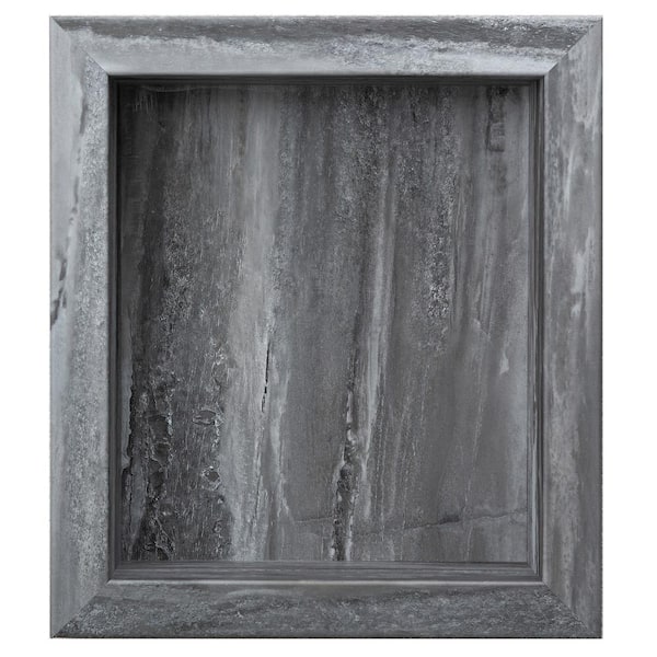 15.5 in. W x 3.75 in. H x 17.5 in. D Vinyl Waterproof Shower Niche Insert in Hermitage Granite