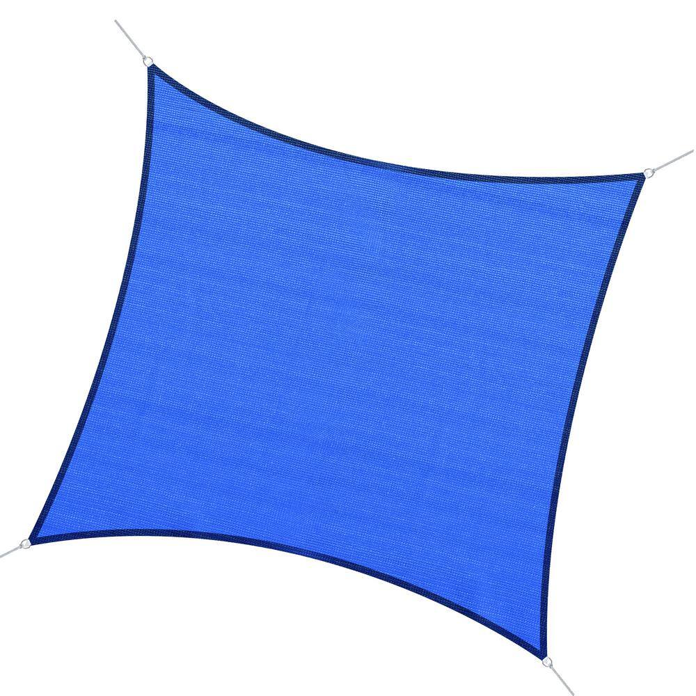 Outsunny 24' Blue Square UV Resistant Sunshade Canopy