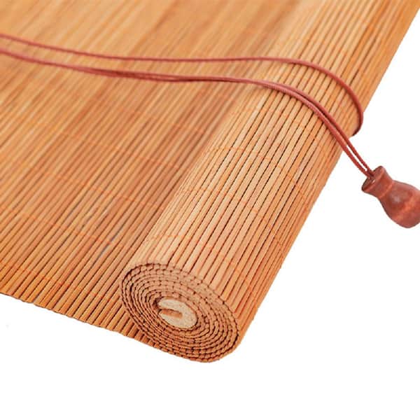 Wellco 60 in. x 72 in. Bamboo Roll Shade Used to Shade the Sun and Decorate the Room