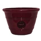 Modesto Large 15.25 in. x 10.5 in. 17 Qt. Oxblood Resin Composite Planter