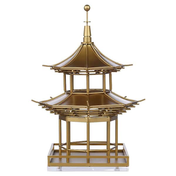 StyleCraft Dann Foley - Pavilion I - Bronze Iron Sculpture - Clear Acrylic Base