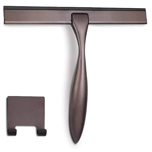 10 Inches All-Purpose Stainless Steel Shower Squeegee for Shower Doors,Window and Car Glass,Bronze