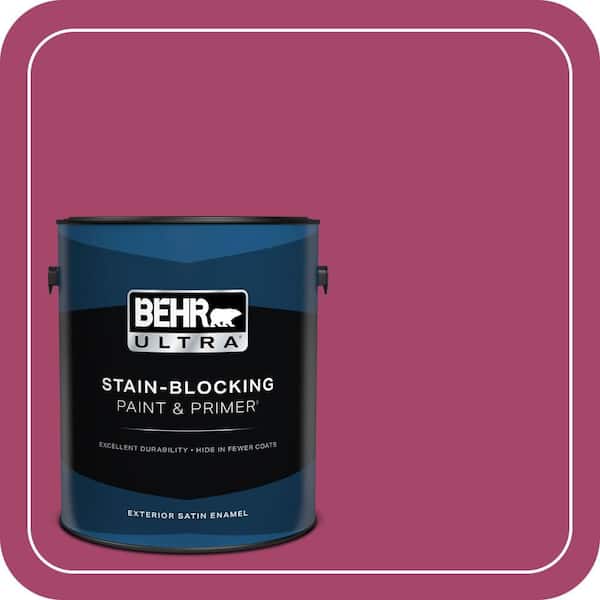 BEHR ULTRA 1 gal. Home Decorators Collection #HDC-SM14-1 Fuschia Flair Satin Enamel Exterior Paint & Primer