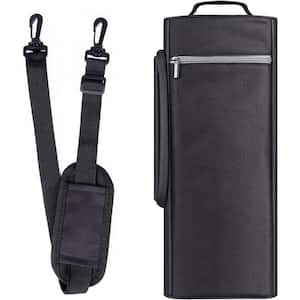 5 qt. 6-Can Golf Cooler Bag with Detachable Shoulder Strap for Beer Soda Wine Insulated Soft-Side Chest Black