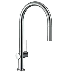 Talis N  Single-Handle Pull Down Sprayer Kitchen Faucet with QuickClean in Chrome