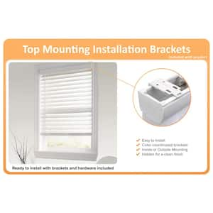 2-1/2 in. Cordless Premium Faux Wood Blinds