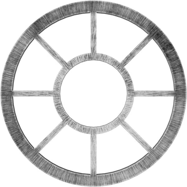 Ekena Millwork 28 in. O.D. x 4 in. I.D. x 3/4 in. P Grace Architectural Grade PVC Pierced Ceiling Medallion
