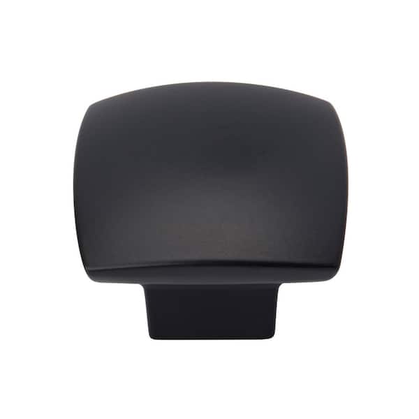 Amerock Sunset 1-9/16 in. Modern Matte Black Square Cabinet Knob