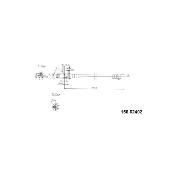 Centric Parts Brake Hydraulic Hose