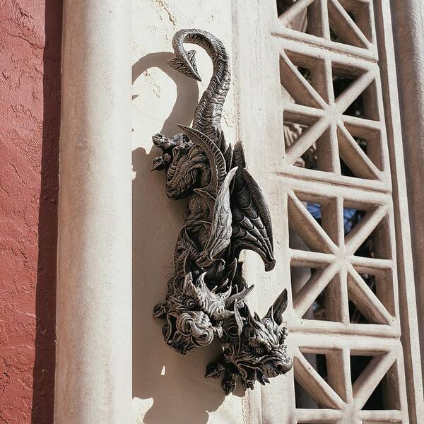 【elly】ホーンテッド　ガーゴイル　伸びる部屋 Design Toscano 24 in. x 8 in. Double Trouble Hanging Gargoyle