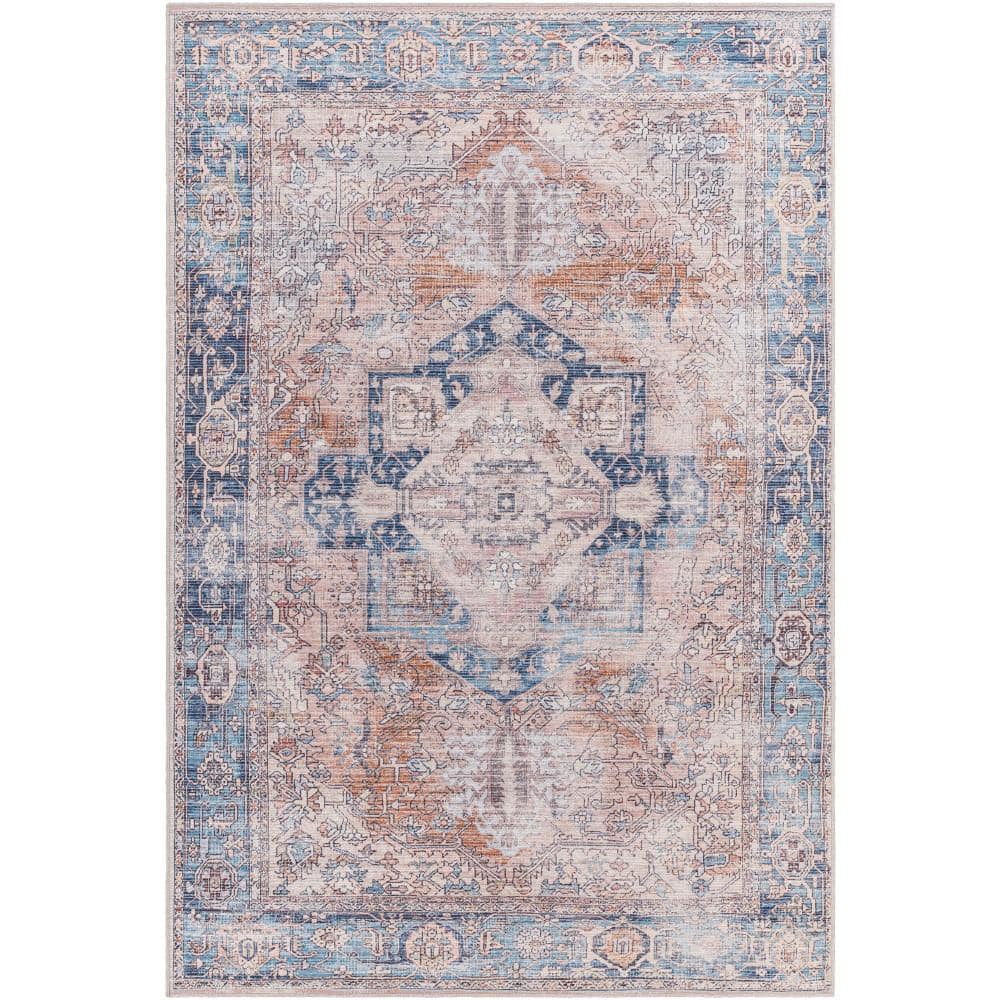 Artistic Weavers Cadencia Red/Blue Traditional 9' x 12' Machine Washable Area Rug, Size: 9'3 inch x 12