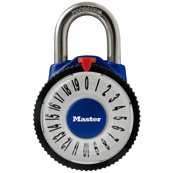 Master Lock 2-1/8 in. W Standard Dial Combination Padlock with Magnification Lens