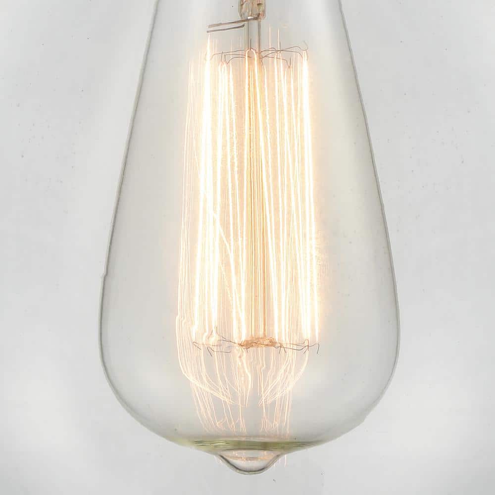 Newton Matte Black 14" Mini Globe Pendant with Clear Glass
