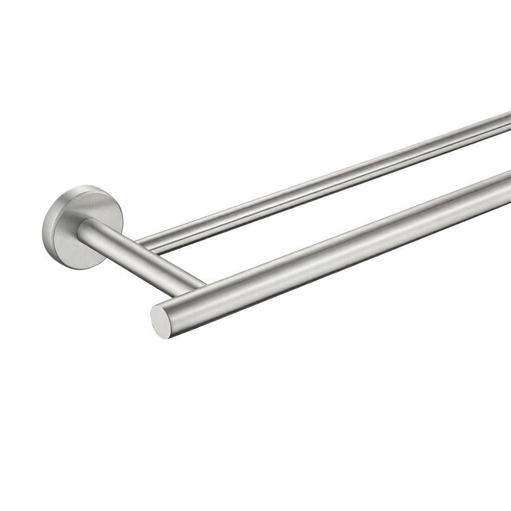 39 in. Wall Mounted Double Bath Towel Bar in Brushed, Stainless Steel Towel Rack, Towel Holder for Bathroom price history on PriceWatchPro