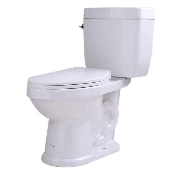 Talos 2-Piece 1.6 GPF Single Flush Elongated Toilet in White Talos 2-Piece 1.6 GPF Single Flush Elongated Toilet in White