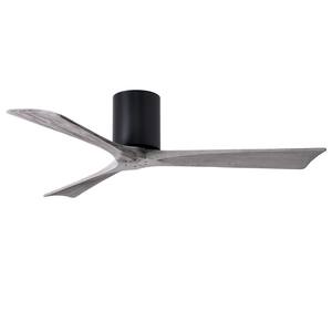 Irene 52 in. Indoor/Outdoor Matte Black Ceiling Fan with Remote Control and Wall Control