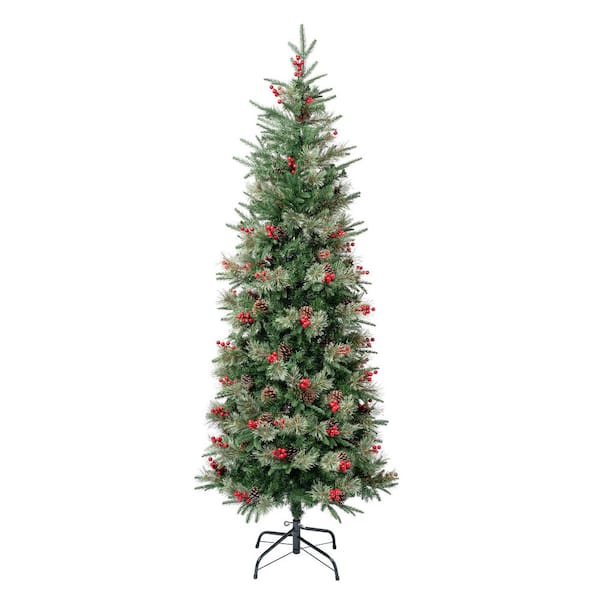 6 ft. Unlight Virginia Pine Slim Artificial Christmas Tree