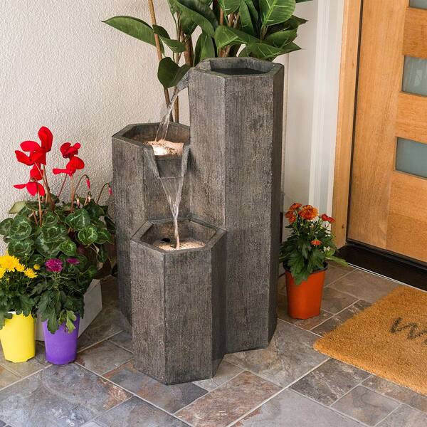 フォンテーヌFONTAINE Alpine Corporation 25 in. Tall Indoor/Outdoor 3-Tier