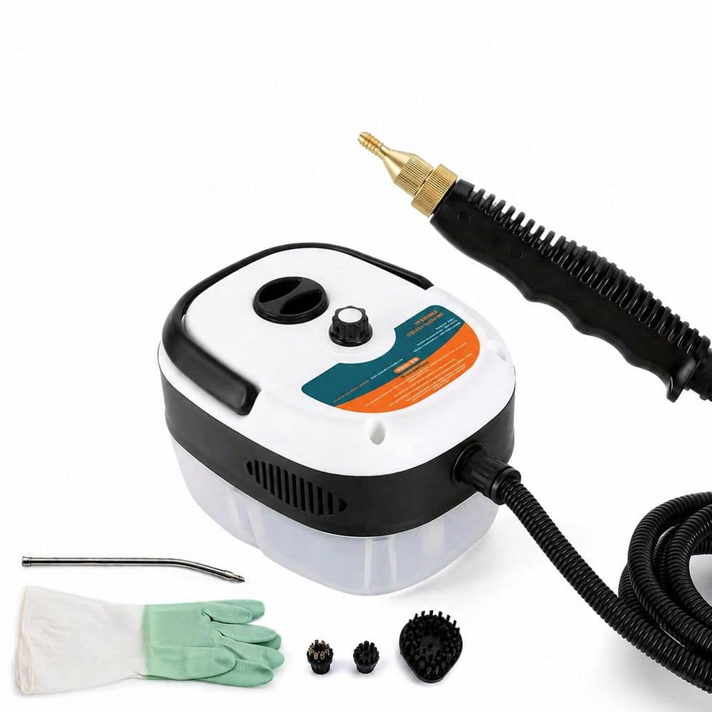 2500W Corded handheld Steam Cleaner with 3 Brush Heads, 20s Heat Up, 1L Tank for Tile, Grout, Furniture, Kitchen, Car price history on PriceWatchPro