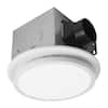 Commercial Electric 110 CFM 1.5 Sones Ceiling Bathroom Exhaust Fan with Bluetooth, Humidity Sensor, Adjustable CCT LED and Night Light 7130-20-CE