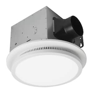 110 CFM 1.5 Sones Ceiling Bathroom Exhaust Fan with Bluetooth, Humidity Sensor, Adjustable CCT LED and Night Light