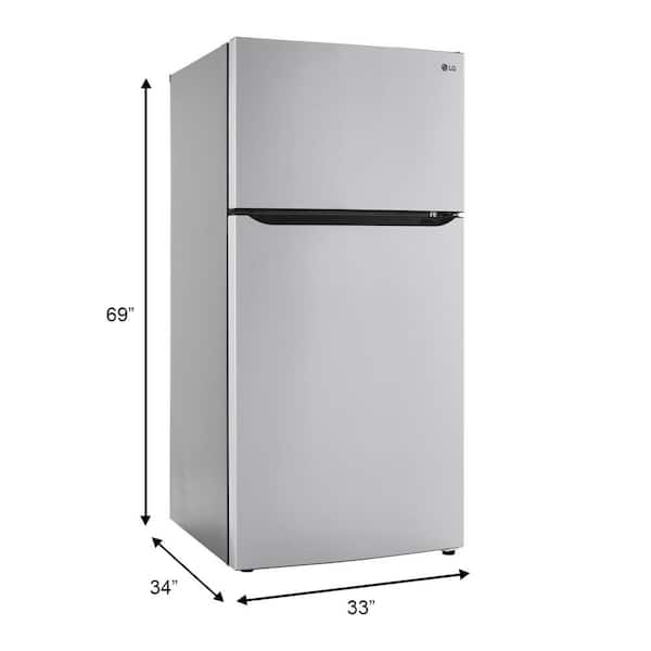 Refrigerador LG Top Mount 24 Pies Acero Inoxidable