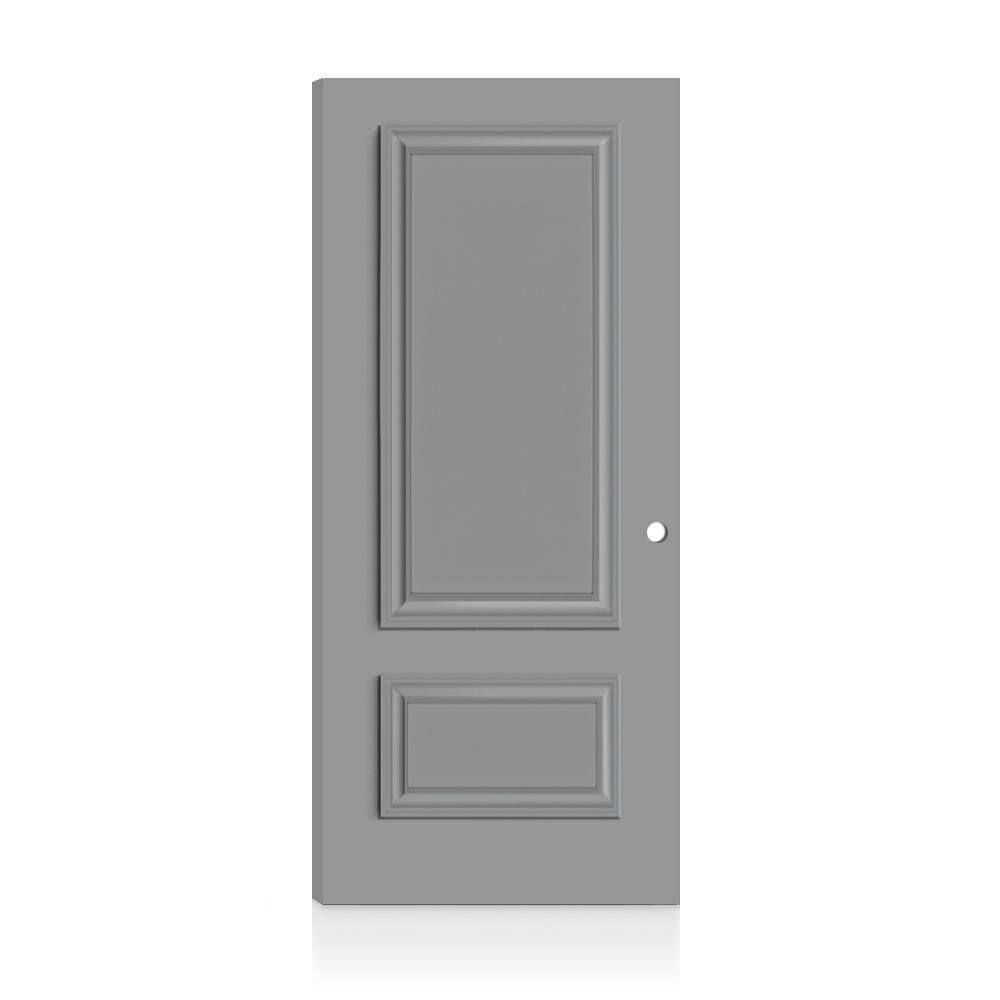 Fire-Rated Palazzo 2 Panel 28 in. x 80 in. Right-Hand/Inswing Light Gray Composite Interior Commercial Door Slab price history on PriceWatchPro