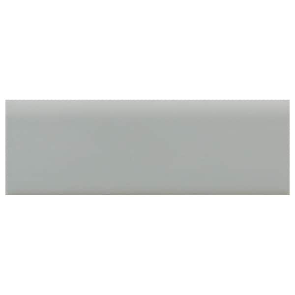 Daltile Semi-Gloss Desert Gray 2 in. x 6 in. Ceramic Surface Bullnose Wall Tile (0.083 sq. ft. / piece)