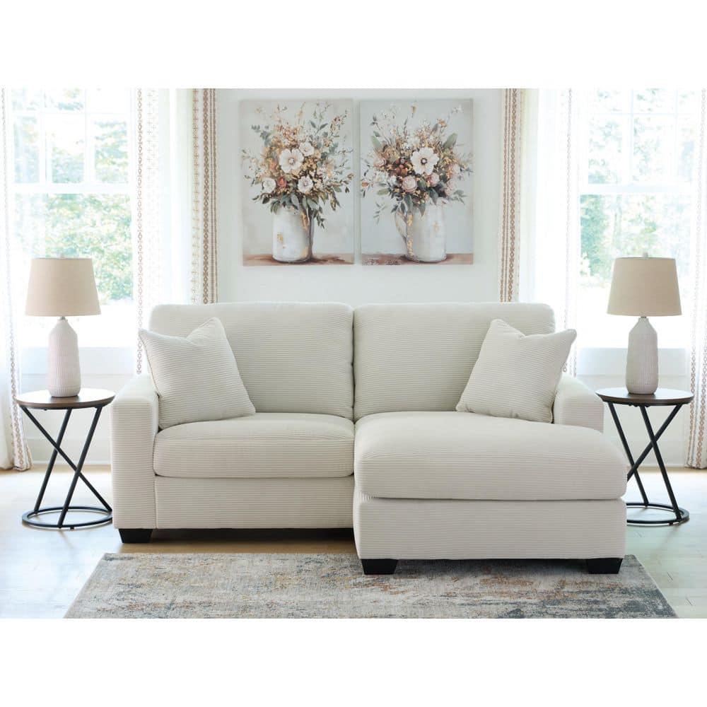Signature DESIGN BY ASHLEY Ammon 85 in. Square Arm Polyester L