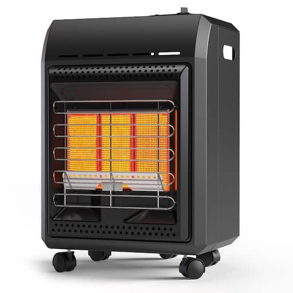 18,000 BTU Outdoor Propane Cabinet Heater with Regulator and Safety Gas Shut-Off for Garages, Workshops and Job Sites