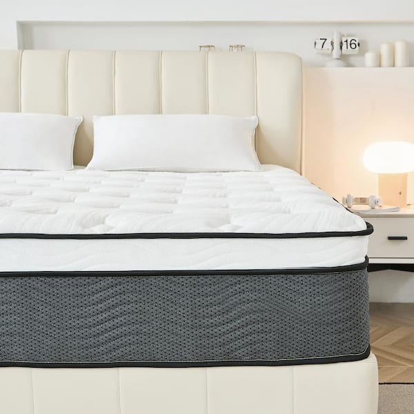 Hybrid Mattress, Full, Medium, Pocket Spring 12 in. Pillow Top Mattress Bed-in-a-Box Mattress