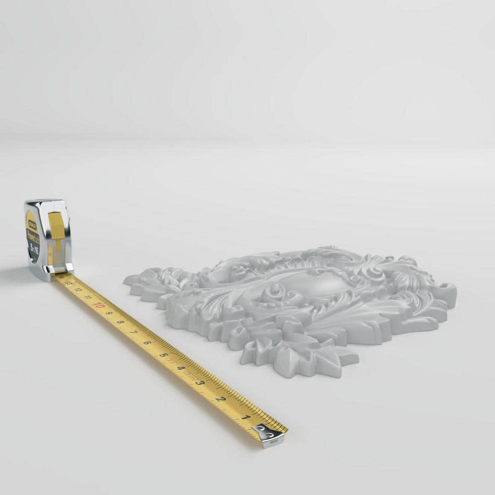 Modena White Polyurethane Architectural Onlay Scroll