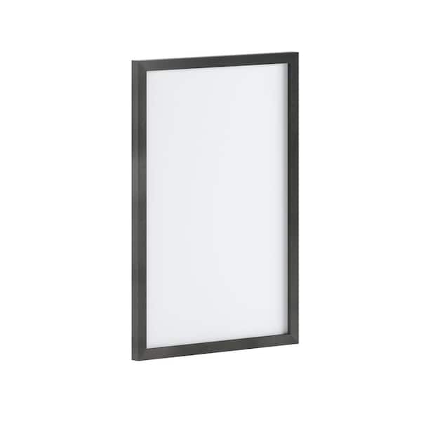 Black 20 in. W x 30 in. H Magnetic Marker Board