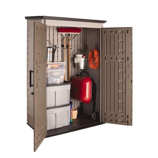 RUBBERMAID Big Max 2 Ft. 6 In. X 4 Ft. 3 In. Large Vertical Resin Storage  Shed