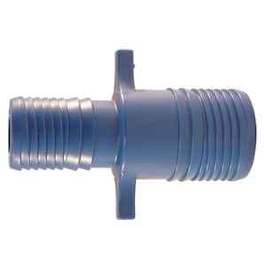 1 in. x 1-1/4 in. Barb Insert Blue Twister Polypropylene Coupling Fitting