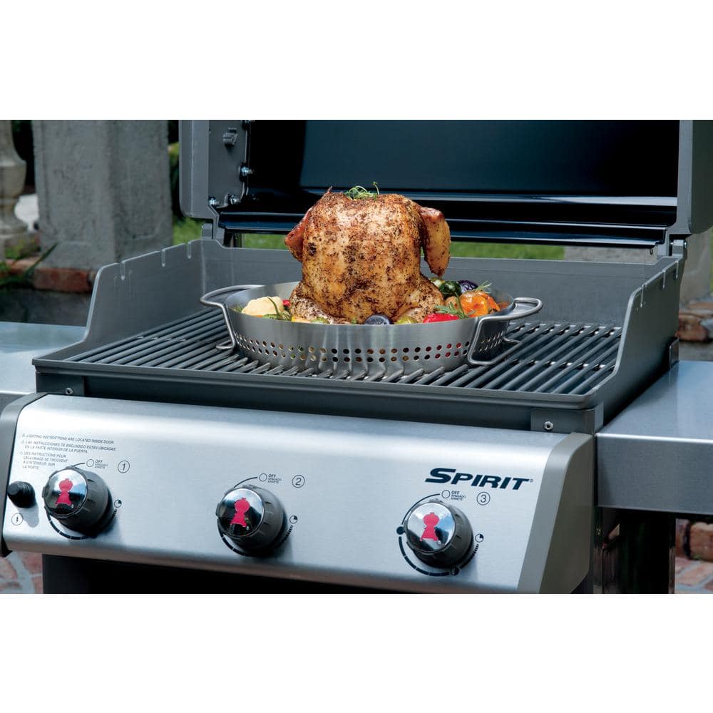 Stainless Steel Poultry Roaster for BBQ Grill