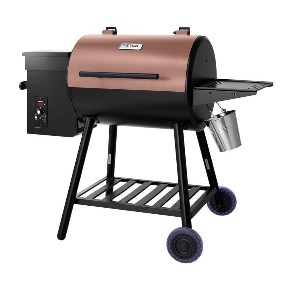 1 Piece 8 in 1,456 sq. In. Cook Area Pellet Grill in Black with Probe and Max Temperature Control, black price history on PriceWatchPro