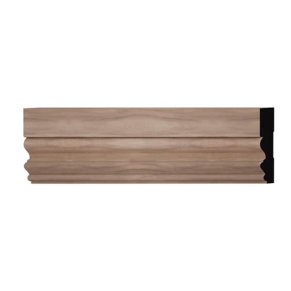 Ekena Millwork VICC 0.69 in. D x 3.5 in. W x 6 in. L Wood (Walnut) Casing Sample