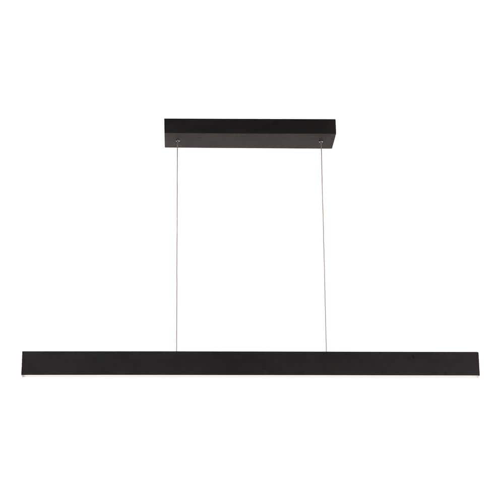 Stealth 36" Black Aluminum LED Linear Pendant Light