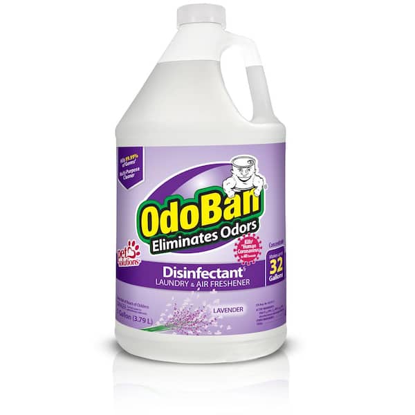 OdoBan 1 Gal. Lavender Disinfectant and Odor Eliminator, Fabric Freshener, Mold Control, Multi-Purpose Cleaner Concentrate
