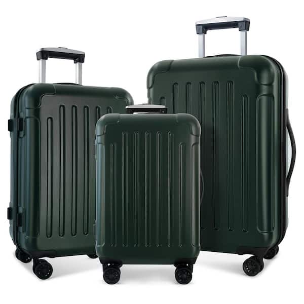 Sunbee 3 Piece Luggage Sets ABS Hardshell Hardside TSA Lock Lightweight  Durable Spinner Wheels Suitcase - Walmart.com
