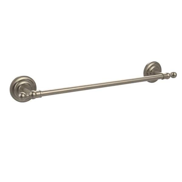 Allied Brass Que New Collection 24 in. Towel Bar in Antique Pewter