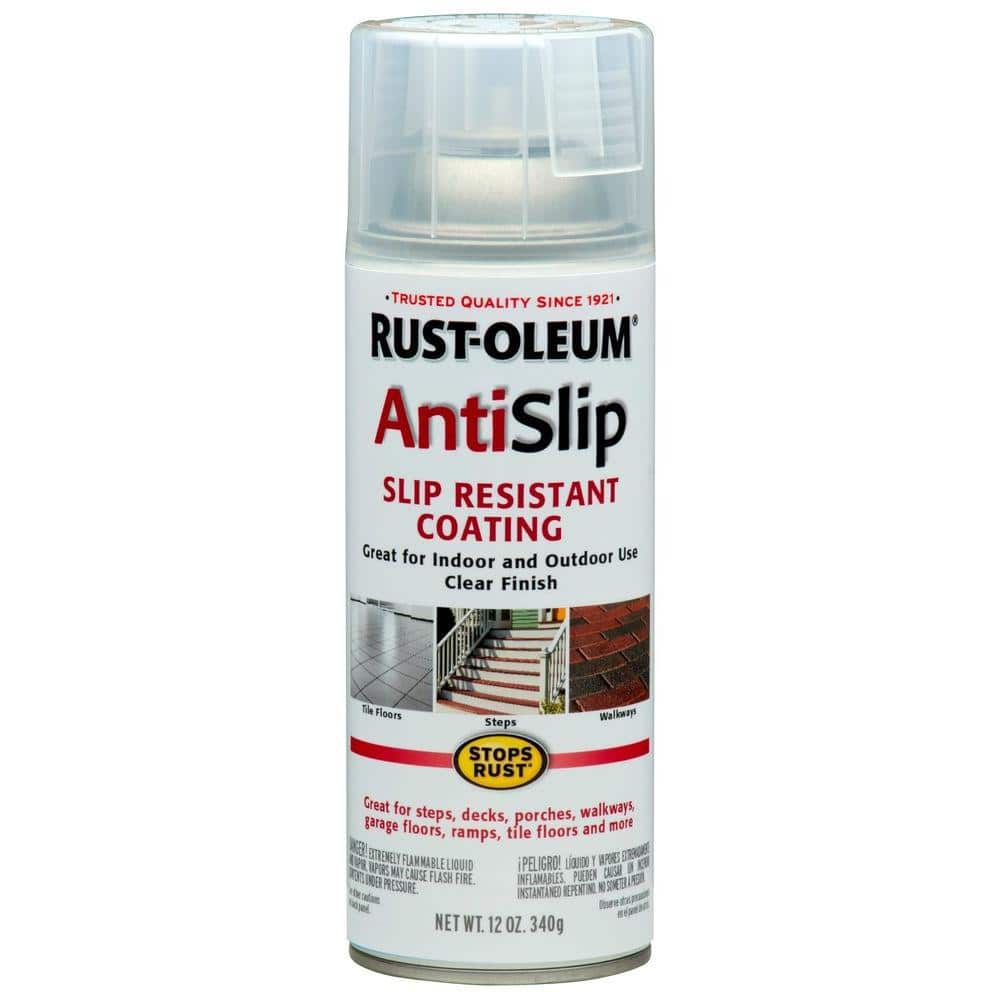 Non-Slip Spray (White) for Increased Grip on Fiberglass, Acrylic, Concrete  and Tiles – White Anti-Slip Spray Coating for Shower, Bathtubs & Floors