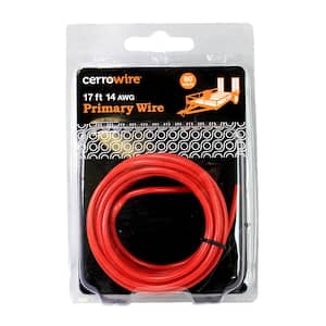 17 ft. 14 Gauge Red Stranded Primary Wire