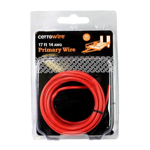 Cerrowire 17 ft. 14 Gauge Red Stranded Primary Wire