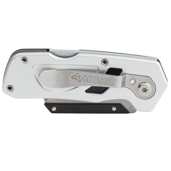 Husky Compact Folding Lock-Back Utility Knife 99733 - The Home Depot