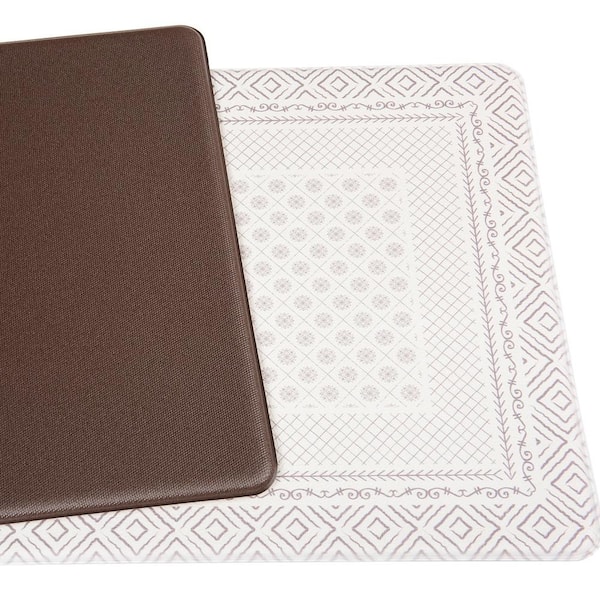 MARTHA STEWART Mira Modern Heathered Beige 19.6 in. x 39 in. Anti-Fatigue Kitchen  Mat 20-OLAMS-150 - The Home Depot